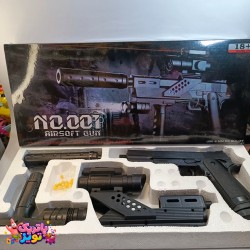 اسلحه ساچمه ای همراه صداخفه کن چراغدار  آیتم 001